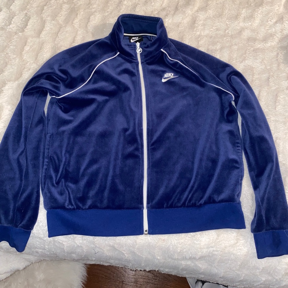 Nike velvet dark navy sweatsuit - Picture 4 of 5